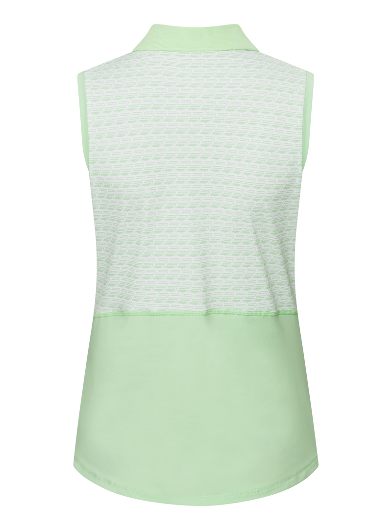Polo Nicky Sans Manches Green Ash Femme