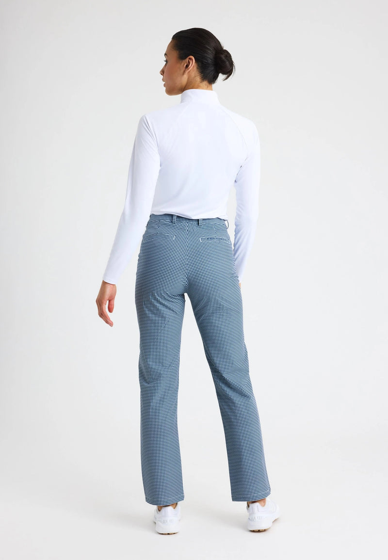 Pantalon Fairway Minicheck Navy Femme