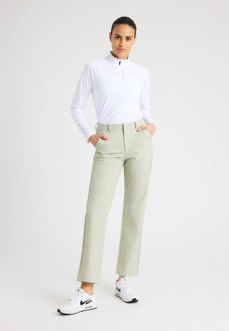 Pantalon Fairway Minicheck Sage Femme