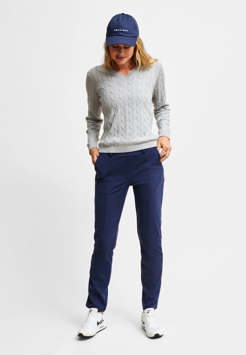 Pantalon Thermal Stretch Navy Femme