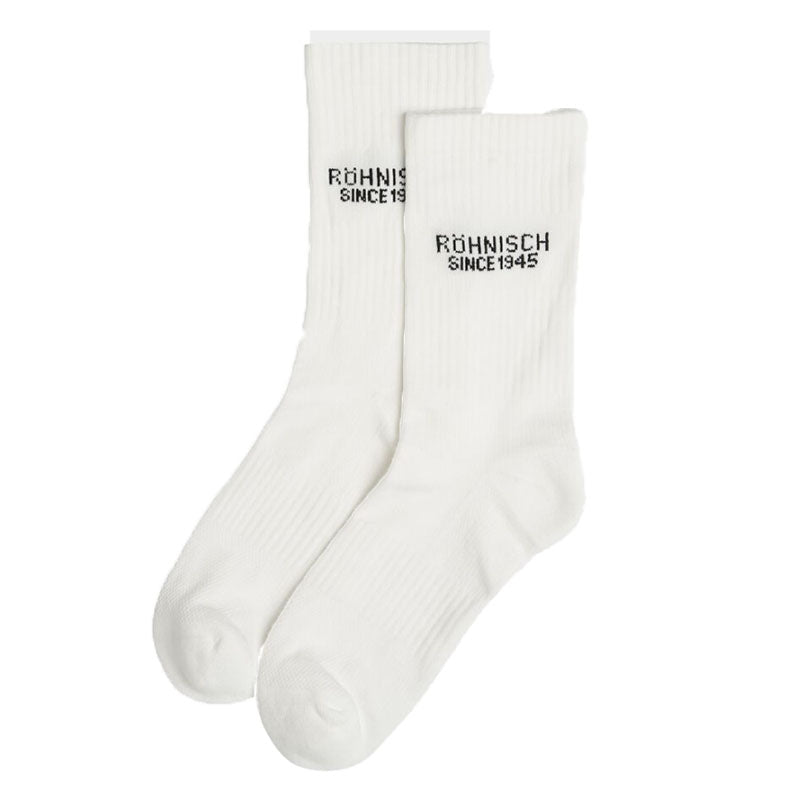 2-pack Logo Socks, White Femme