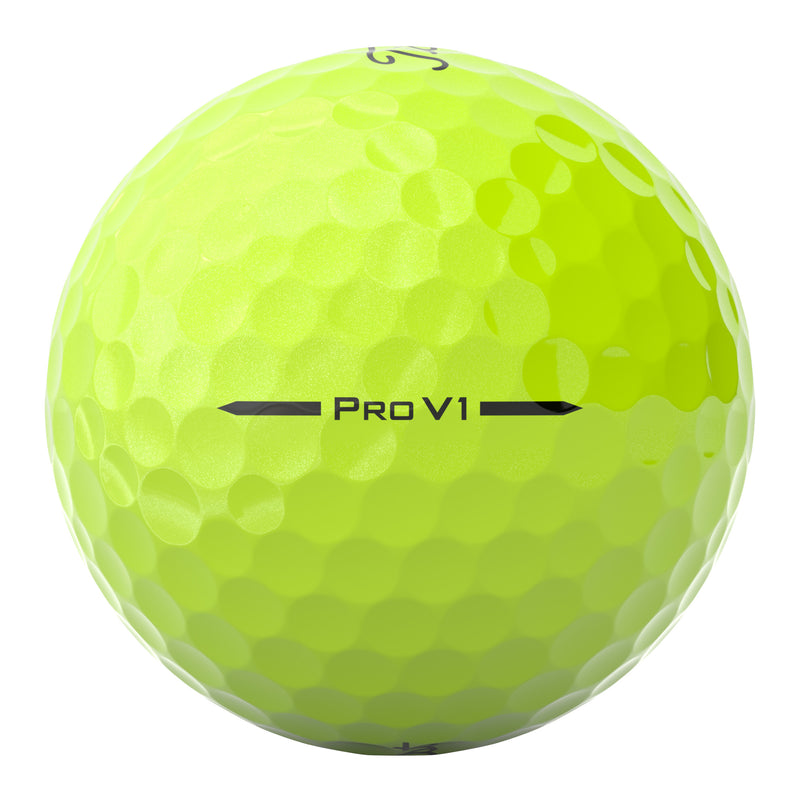 12 Balles de golf Pro V1 Yellow 2025