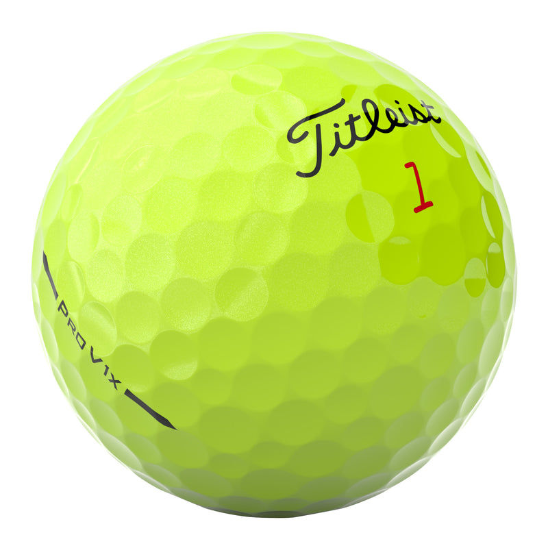 12 Balles de golf Pro V1X Yellow 2025