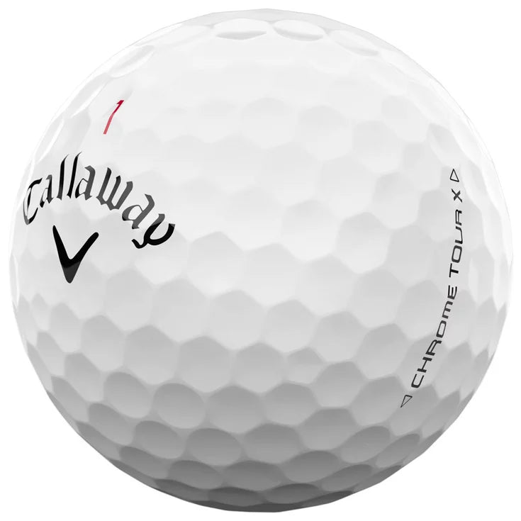 12 Balles de golf Chrome Tour X White