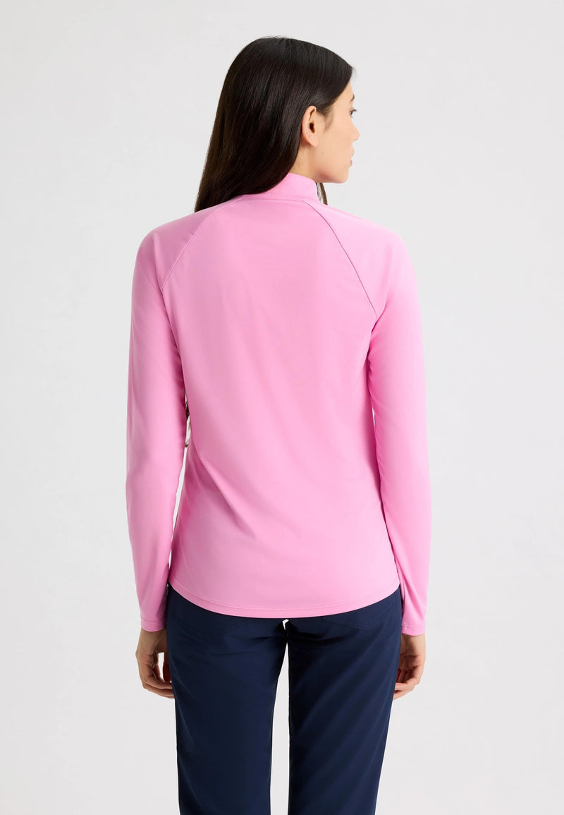 Veste 1/4 Zip Addy Long Sleeve Pink Femme