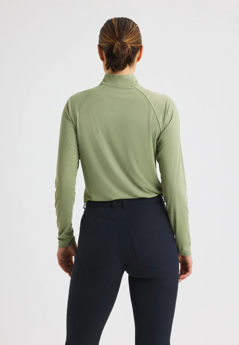 Veste 1/4 Zip Addy Long Sleeve Sage Green Femme
