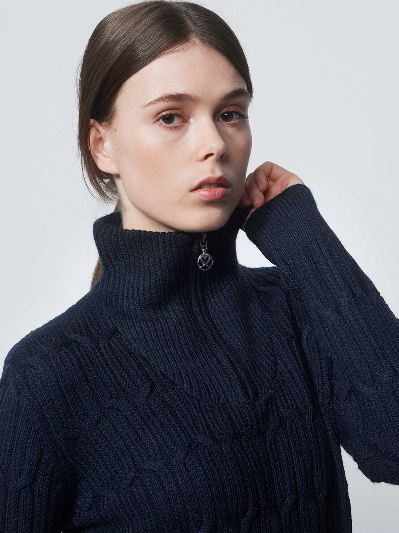 Pull Olivet Doublé Dark Blue Navy Femme