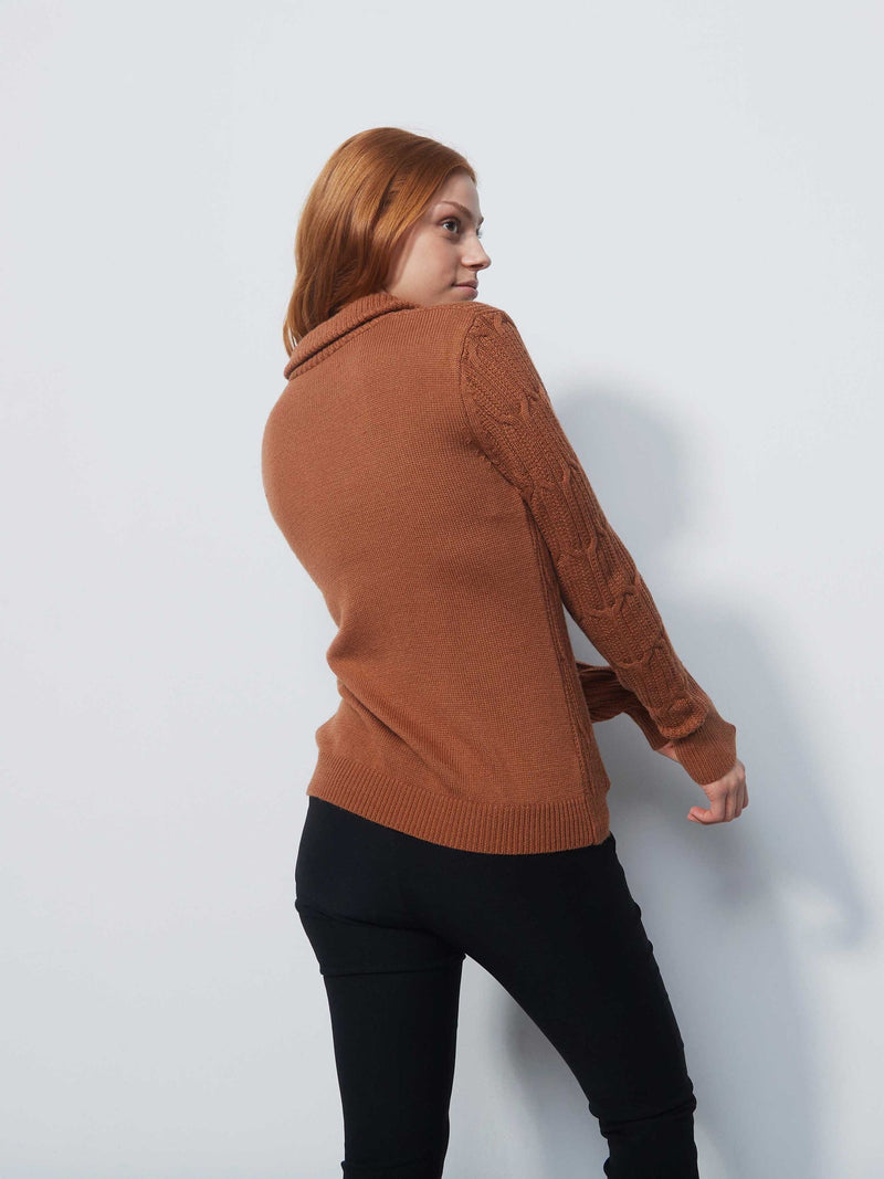 Pull Olivet Doublé Brown Cinnamon Femme