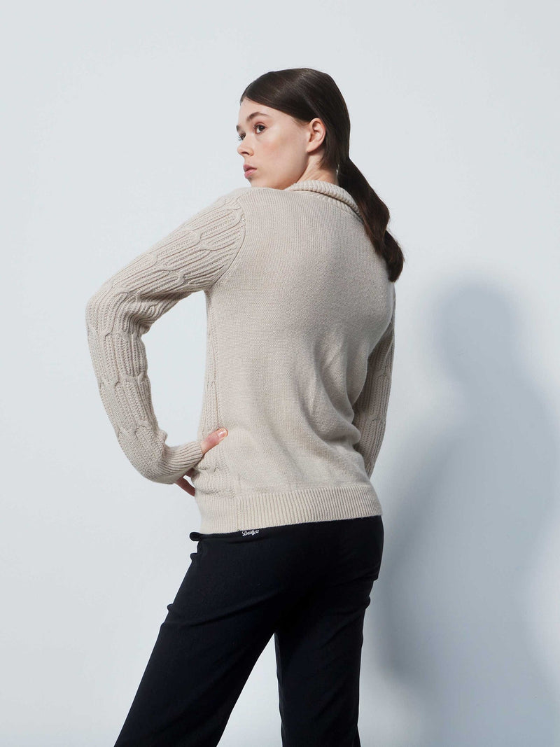 Pull Olivet Doublé Beige Raw Femme