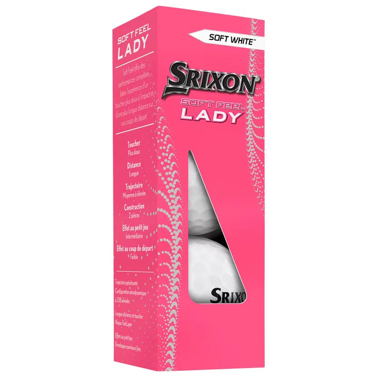 12 Balles de golf Soft Feel Lady White