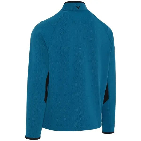 Pull 1/4 Zip Blocked LS Blue Sapphire Homme