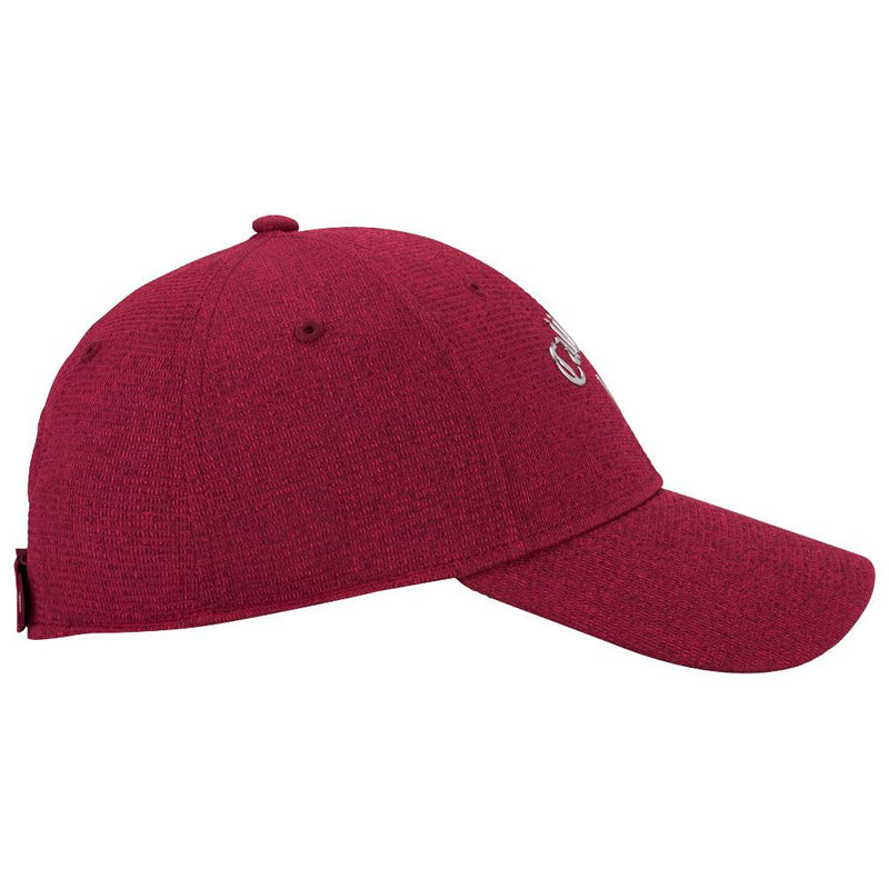 Casquette Ajustable Liquid Metal Bordeau Silver Femme
