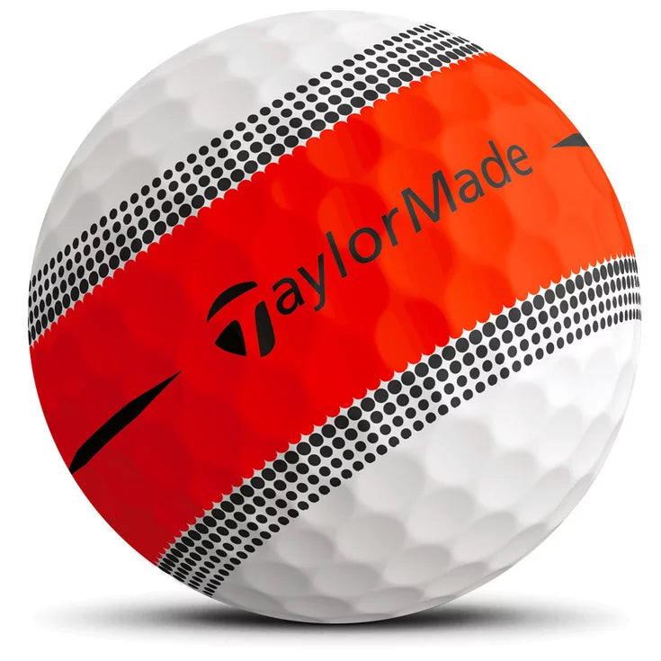 12 Balles de golf Tour Response Stripe Orange