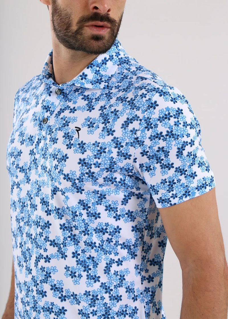 Polo Albergo Bleu clair/Blanc Homme