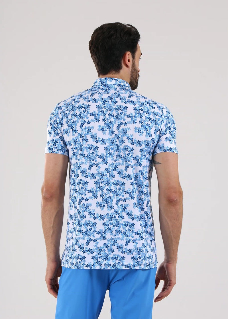 Polo Albergo Bleu clair/Blanc Homme