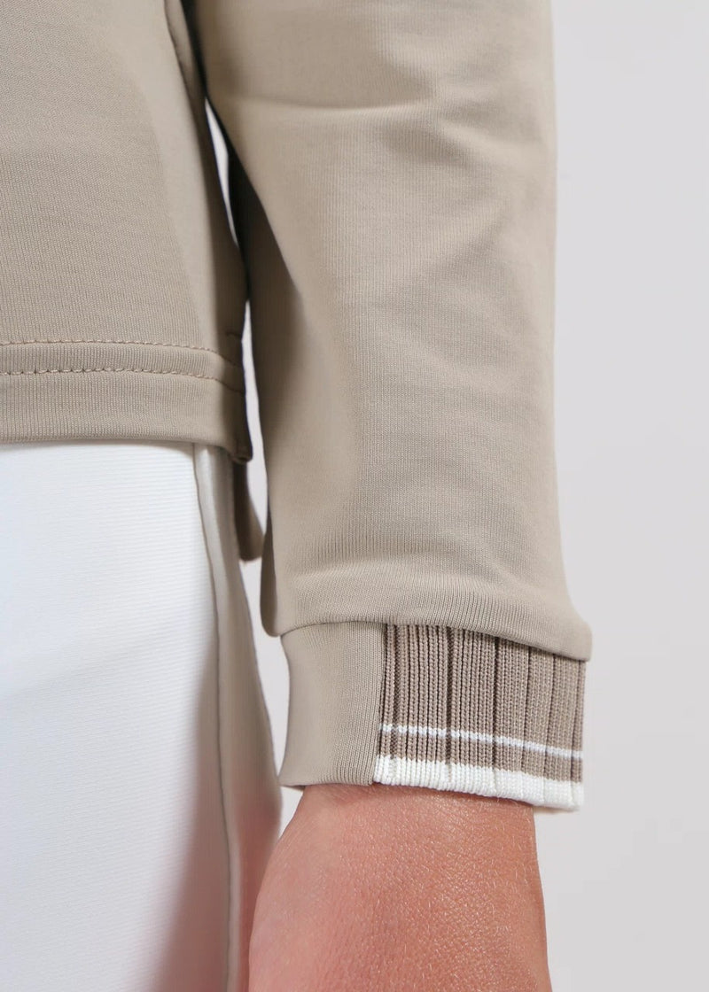 Polo Manches Longues Atma Beige Femme
