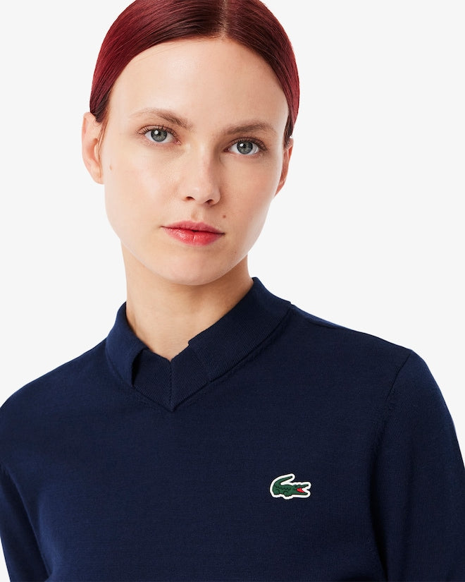 Pull Golf Coton Pima Bleu Nuit Femme