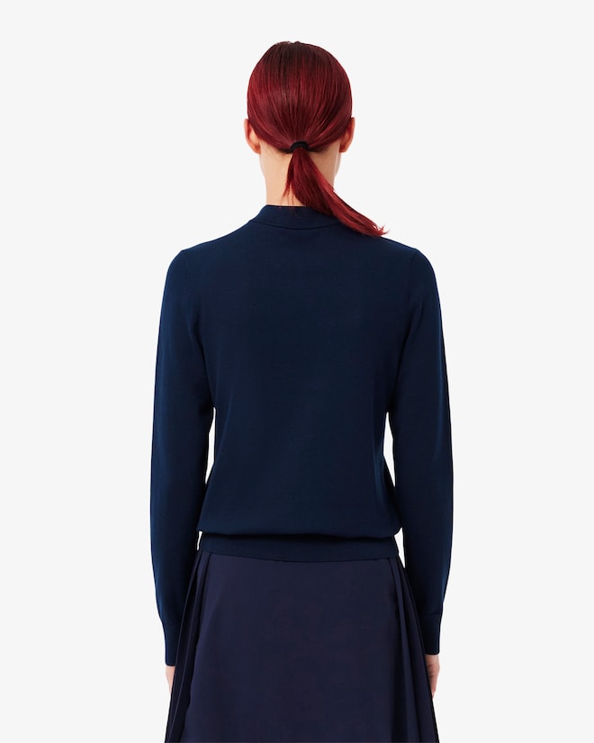 Pull Golf Coton Pima Bleu Nuit Femme