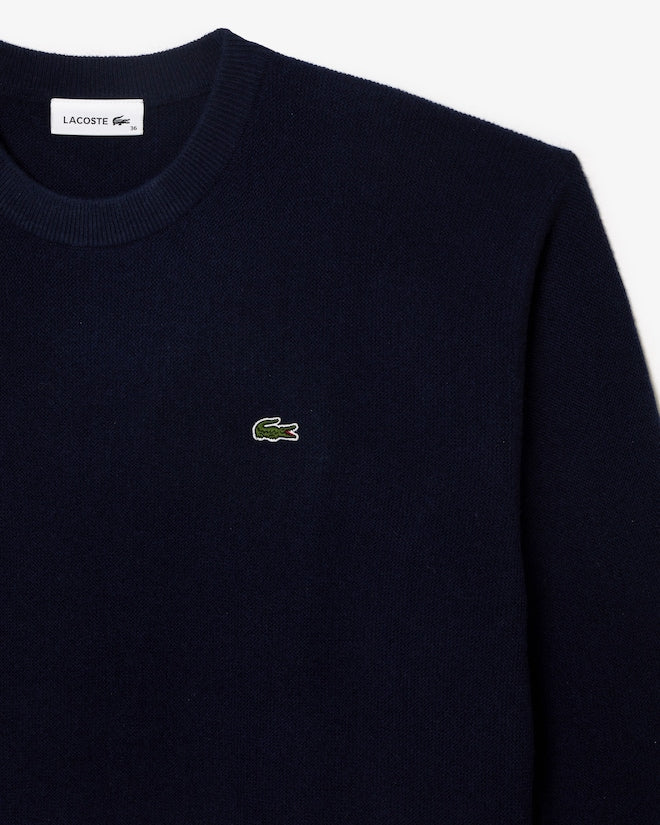 Pull Relaxed Fit Laine Cardée Point Mousse Bleu Nuit Femme