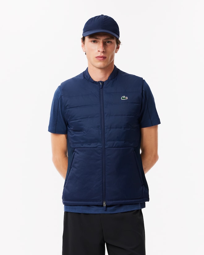 Veste Sans Manche Sport Matelassée Bleu Marine Homme
