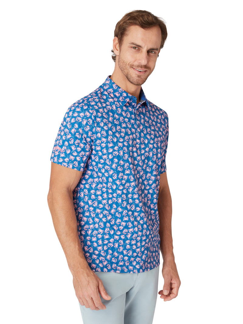 Polo Crab Novelty Galaxy Blue Homme