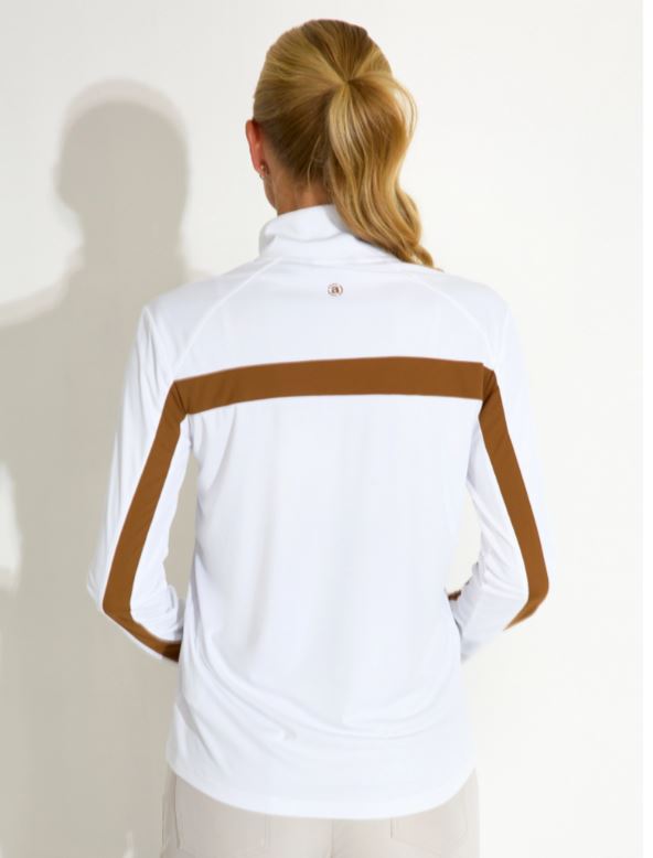 Pull 1/4 Zip Aloha UV Cognac Femme