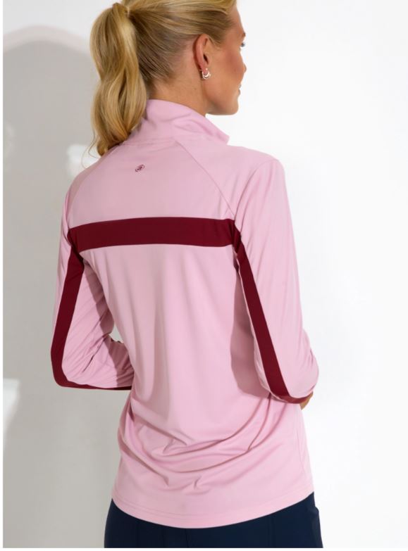 Pull 1/4 Zip Aloha UV Pink Femme