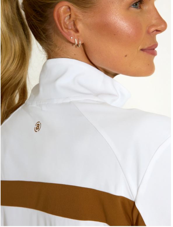 Pull 1/4 Zip Aloha UV Cognac Femme