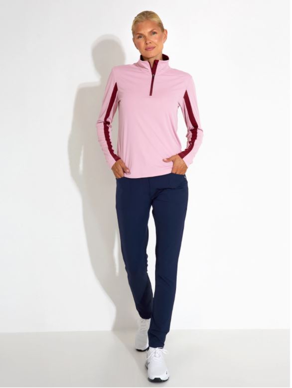 Pull 1/4 Zip Aloha UV Pink Femme