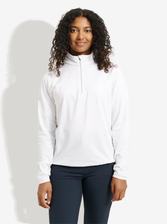 Pull 1/4 Zip Cradoc White Femme