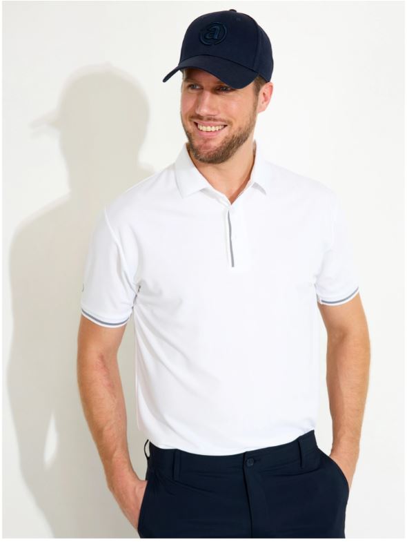 Polo Pikewood White Homme
