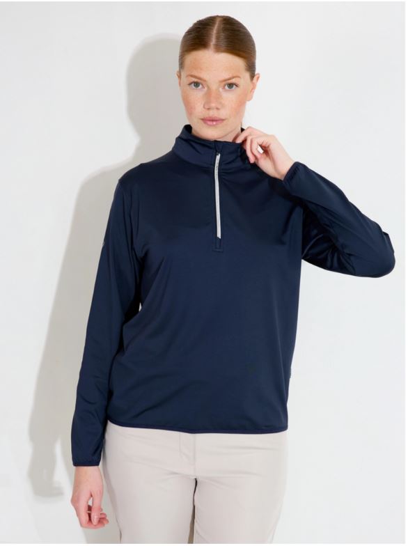 Pull 1/4 Zip Cradoc Navy Femme