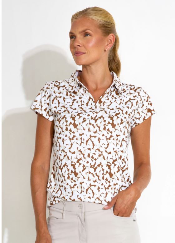 Polo Victoria Drycool Cognac Femme