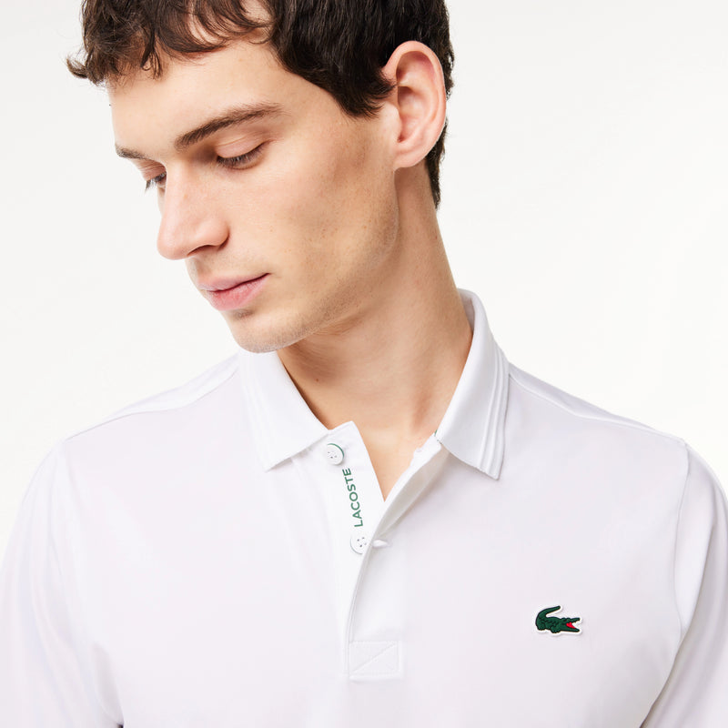 Polo Sport Regular fit en Tissu recyclé Blanc Homme