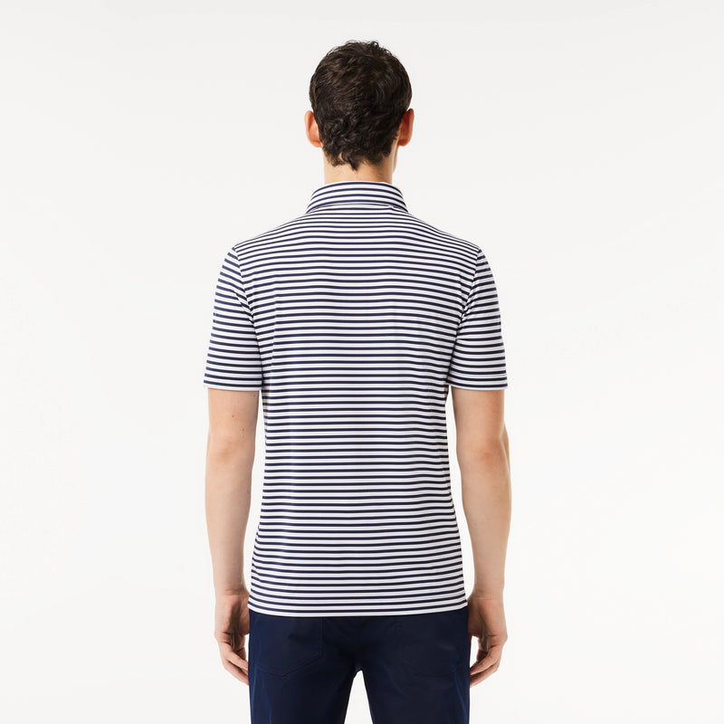 Polo Ultra-Dry Stretch Anti-UV Blanc Bleu Homme