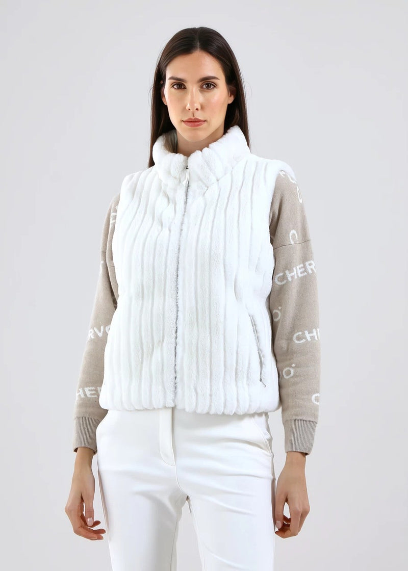 Veste Sans manche Export Blanc Femme