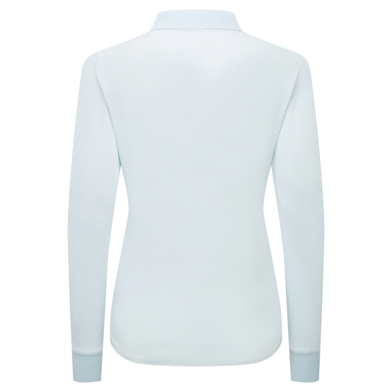 Polo manches longues ThermoSeries Bleu Polaire Femme