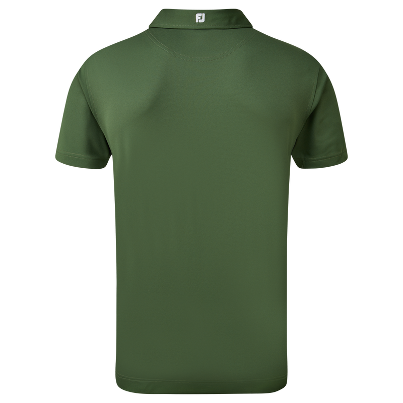 Polo Piqué Solid Vert Olive Homme