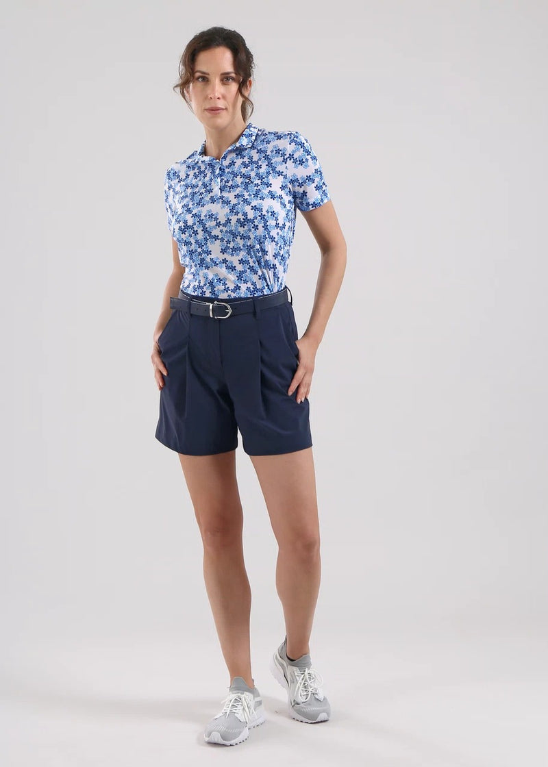 Short Gol Navy Femme