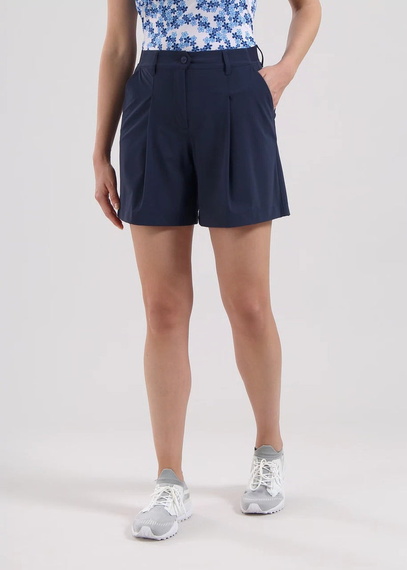 Short Gol Navy Femme