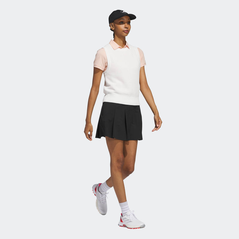 Pull Sans Manches Ultimate365 Knit Tour White Femme