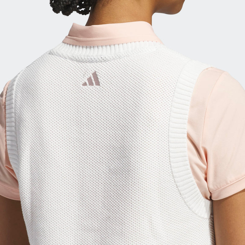 Pull Sans Manches Ultimate365 Knit Tour White Femme