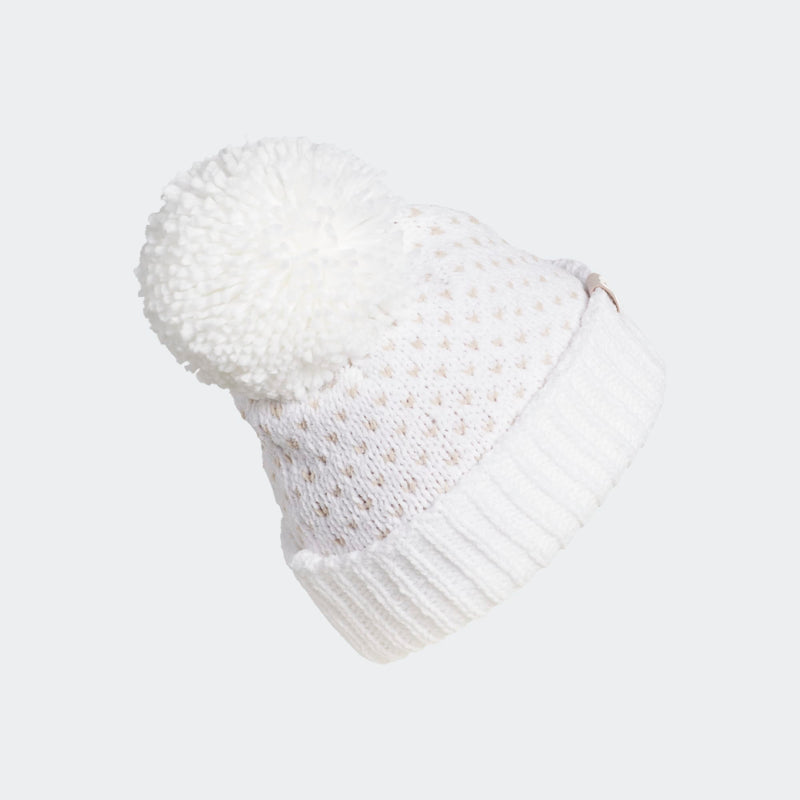 Bonnet Pom Beanie White Femme