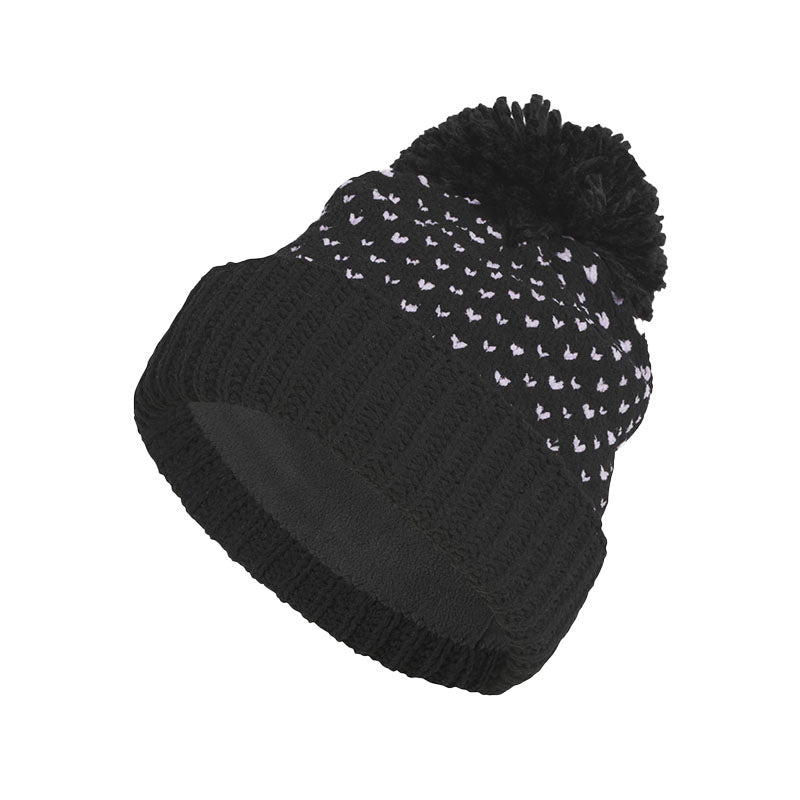 Bonnet Pom Beanie Black Femme