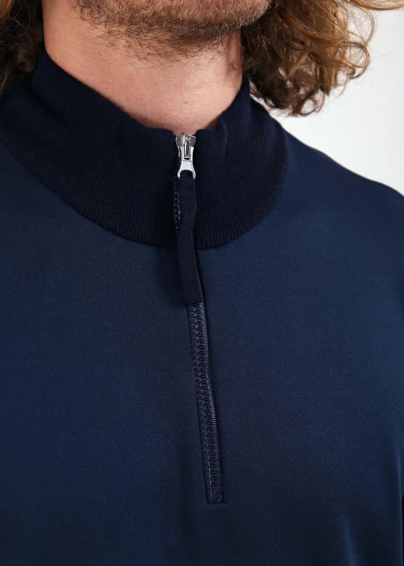 Pull 1/4 Zip Nautico Bleu Homme