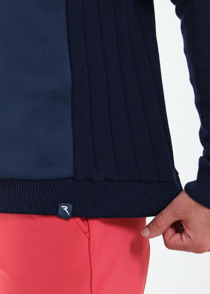 Pull 1/4 Zip Nautico Bleu Homme
