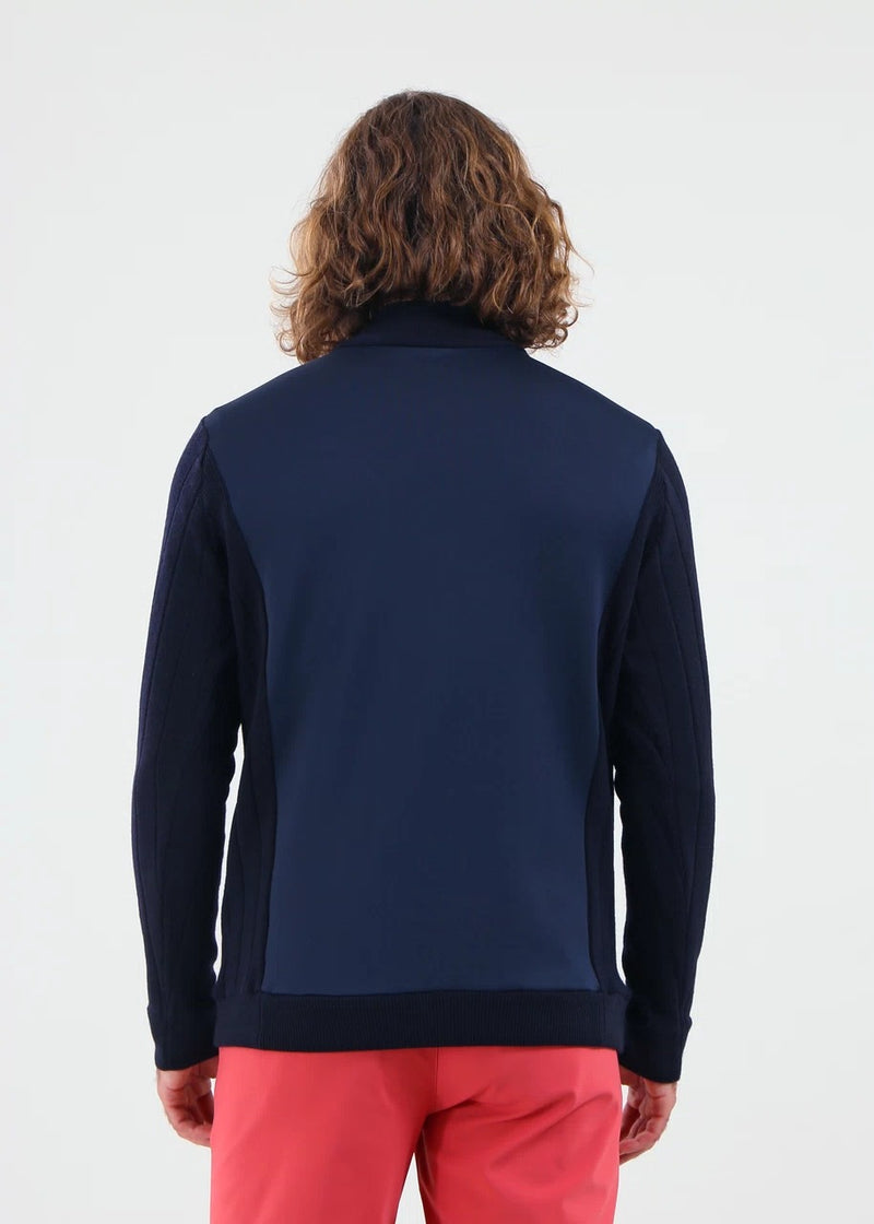 Pull 1/4 Zip Nautico Bleu Homme