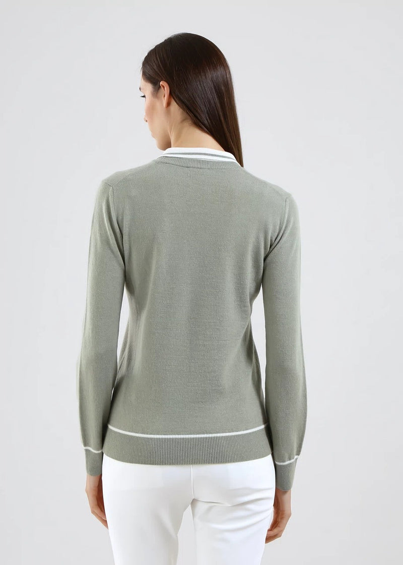 Pull Nose Kaki Femme