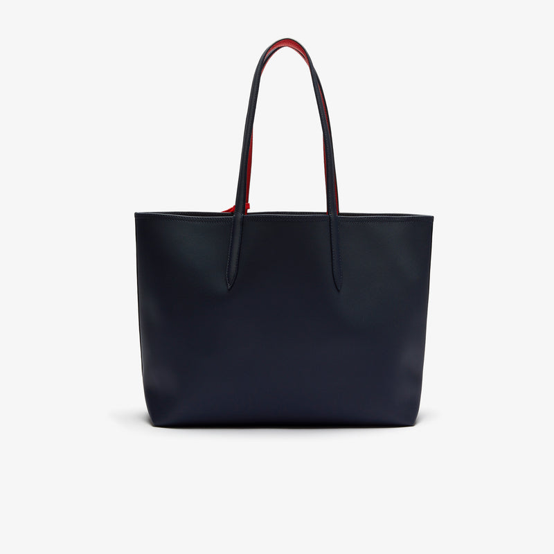 Sac Cabas Anna Réversible avec Pochette Marine/Rouge