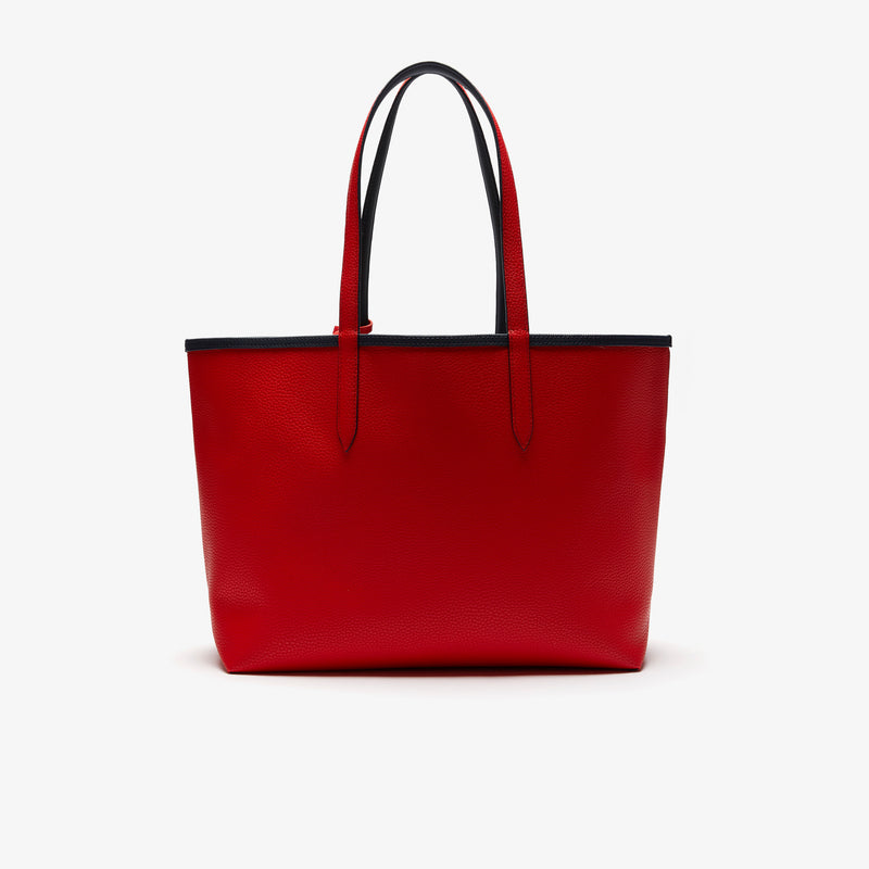 Sac Cabas Anna Réversible avec Pochette Marine/Rouge